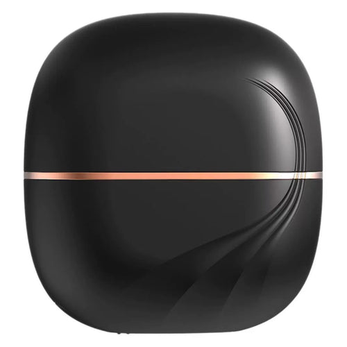 GlowComb Pro™ Wireless Mini Hair Straightening Comb – Matte Black with Rose Gold | Cordless USB-C Rechargeable, Instant Frizz Control, All Hair Types